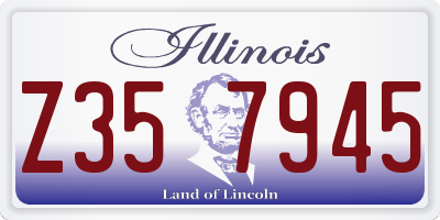 IL license plate Z357945