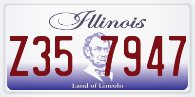 IL license plate Z357947