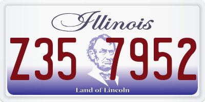 IL license plate Z357952