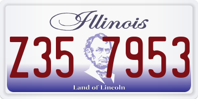 IL license plate Z357953