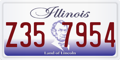 IL license plate Z357954