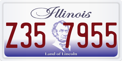 IL license plate Z357955