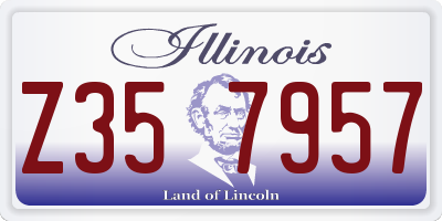 IL license plate Z357957