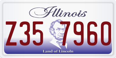 IL license plate Z357960