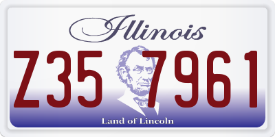 IL license plate Z357961
