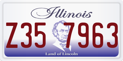 IL license plate Z357963
