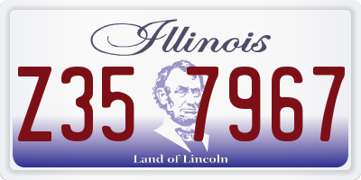 IL license plate Z357967