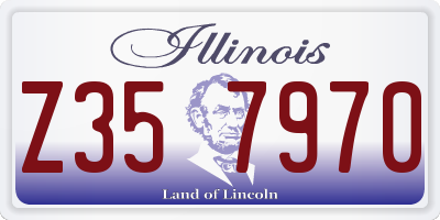IL license plate Z357970