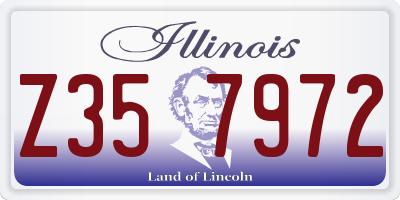 IL license plate Z357972