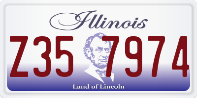 IL license plate Z357974