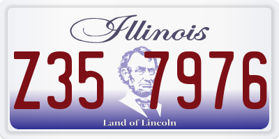 IL license plate Z357976