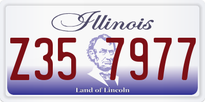 IL license plate Z357977