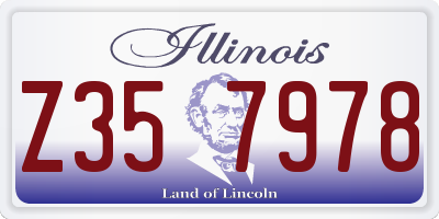 IL license plate Z357978