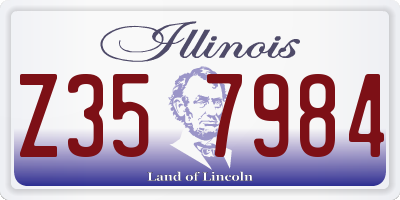 IL license plate Z357984