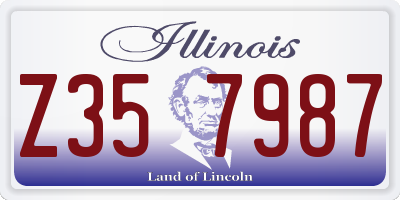IL license plate Z357987