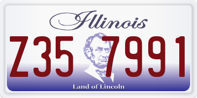 IL license plate Z357991