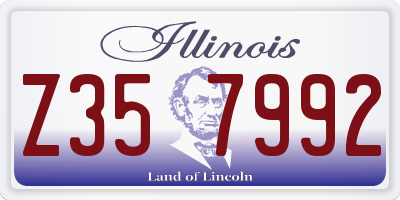 IL license plate Z357992