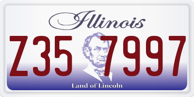 IL license plate Z357997