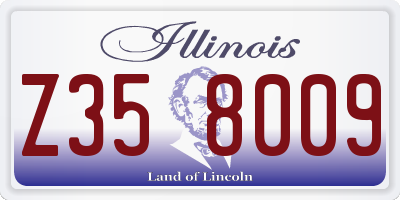 IL license plate Z358009