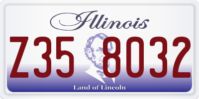 IL license plate Z358032