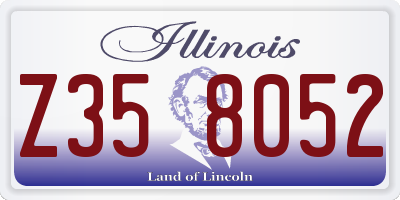 IL license plate Z358052