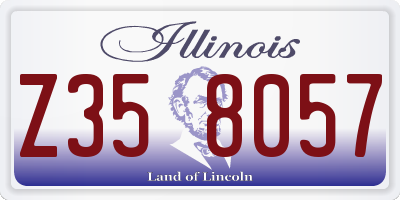 IL license plate Z358057