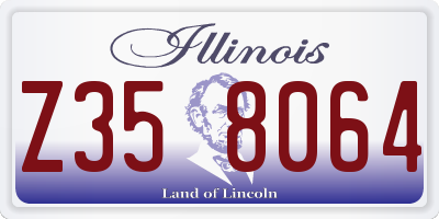 IL license plate Z358064