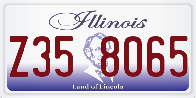 IL license plate Z358065
