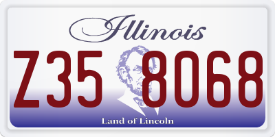IL license plate Z358068