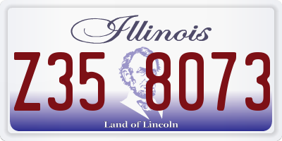 IL license plate Z358073