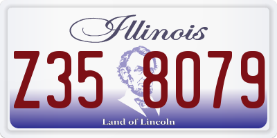 IL license plate Z358079