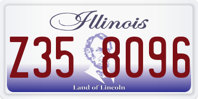 IL license plate Z358096