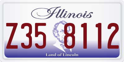 IL license plate Z358112