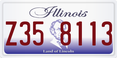 IL license plate Z358113