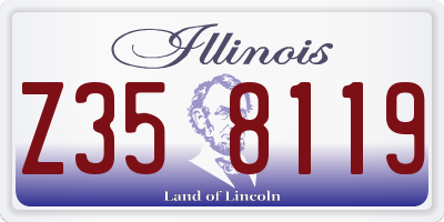 IL license plate Z358119