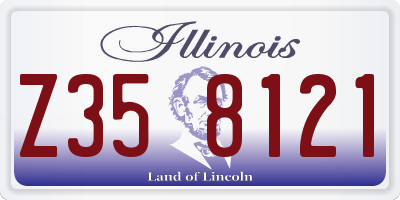 IL license plate Z358121