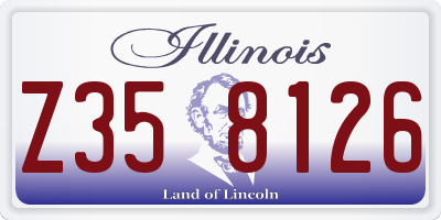 IL license plate Z358126