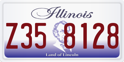 IL license plate Z358128