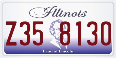 IL license plate Z358130