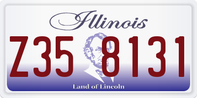 IL license plate Z358131