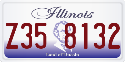 IL license plate Z358132