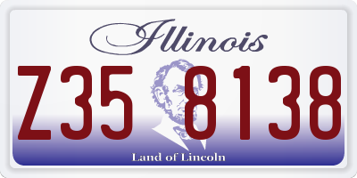 IL license plate Z358138