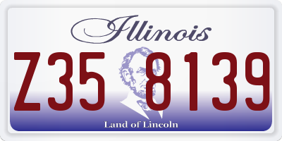 IL license plate Z358139