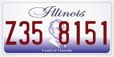 IL license plate Z358151