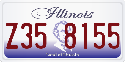 IL license plate Z358155