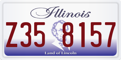 IL license plate Z358157