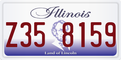 IL license plate Z358159