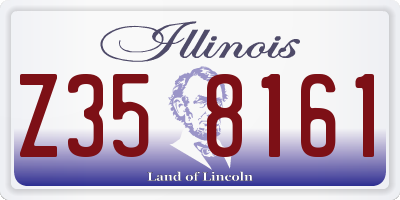 IL license plate Z358161