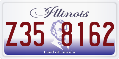 IL license plate Z358162