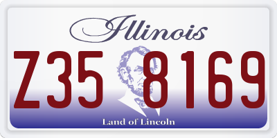 IL license plate Z358169